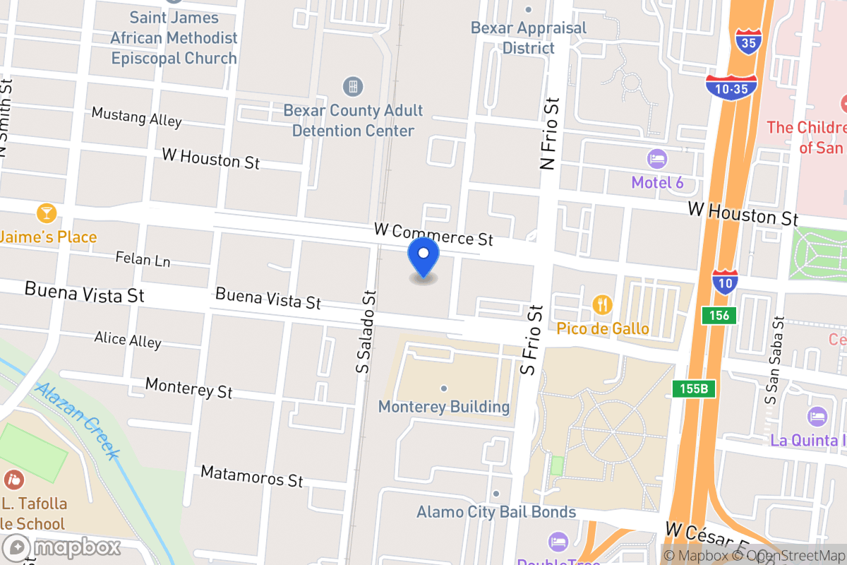 Map of 1004 W Commerce St