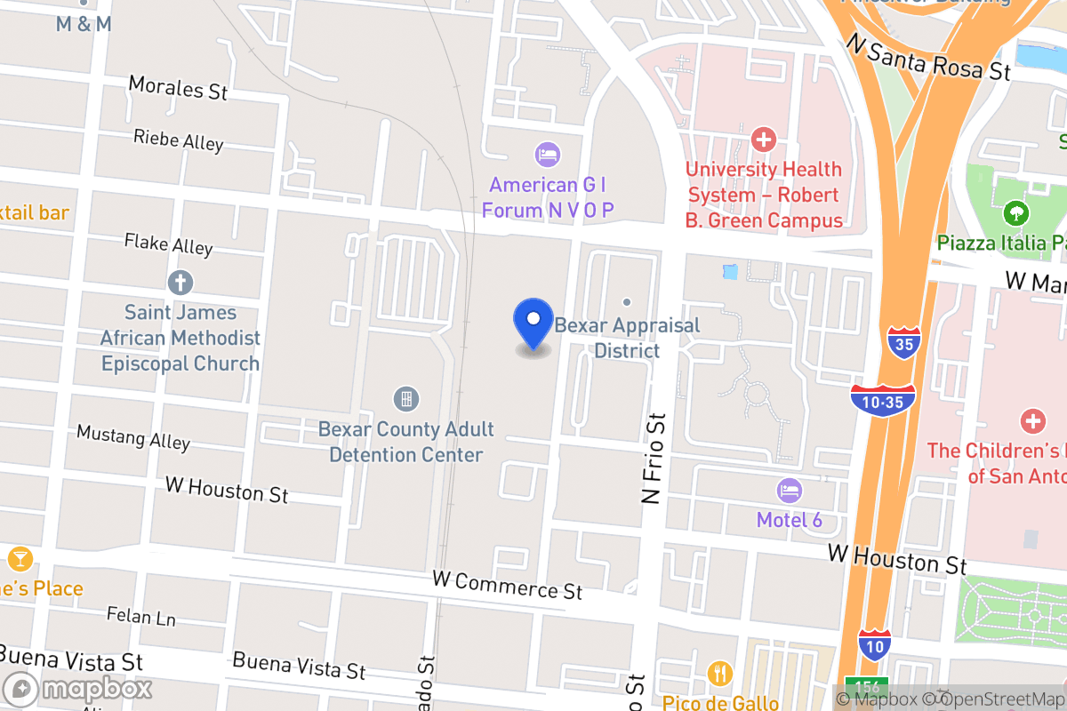 Map of 301 N Medina