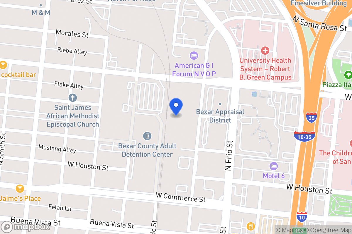 Map of 1232 W Martin St