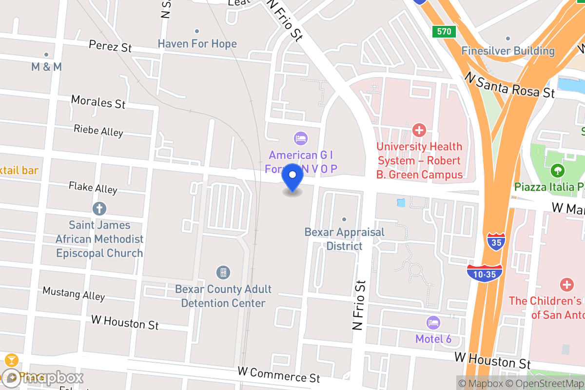 Map of 421 N Medina St