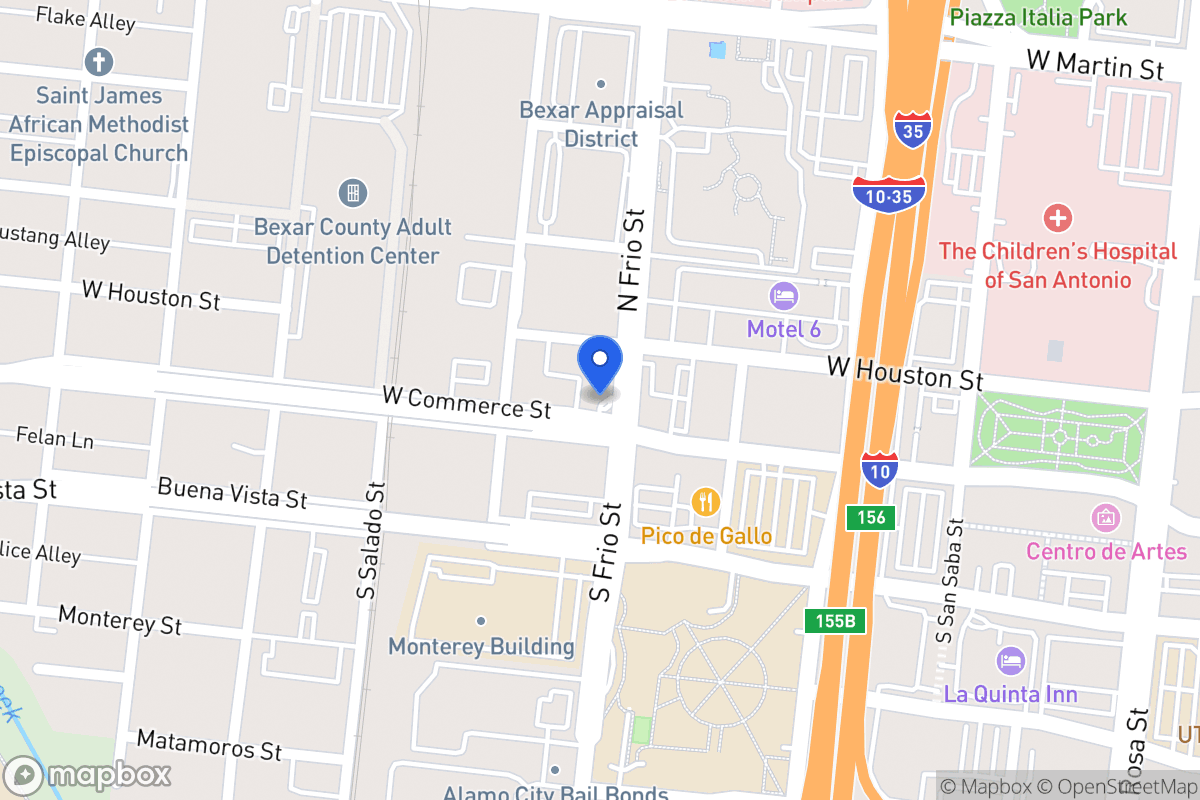 Map of 907 W Commerce St