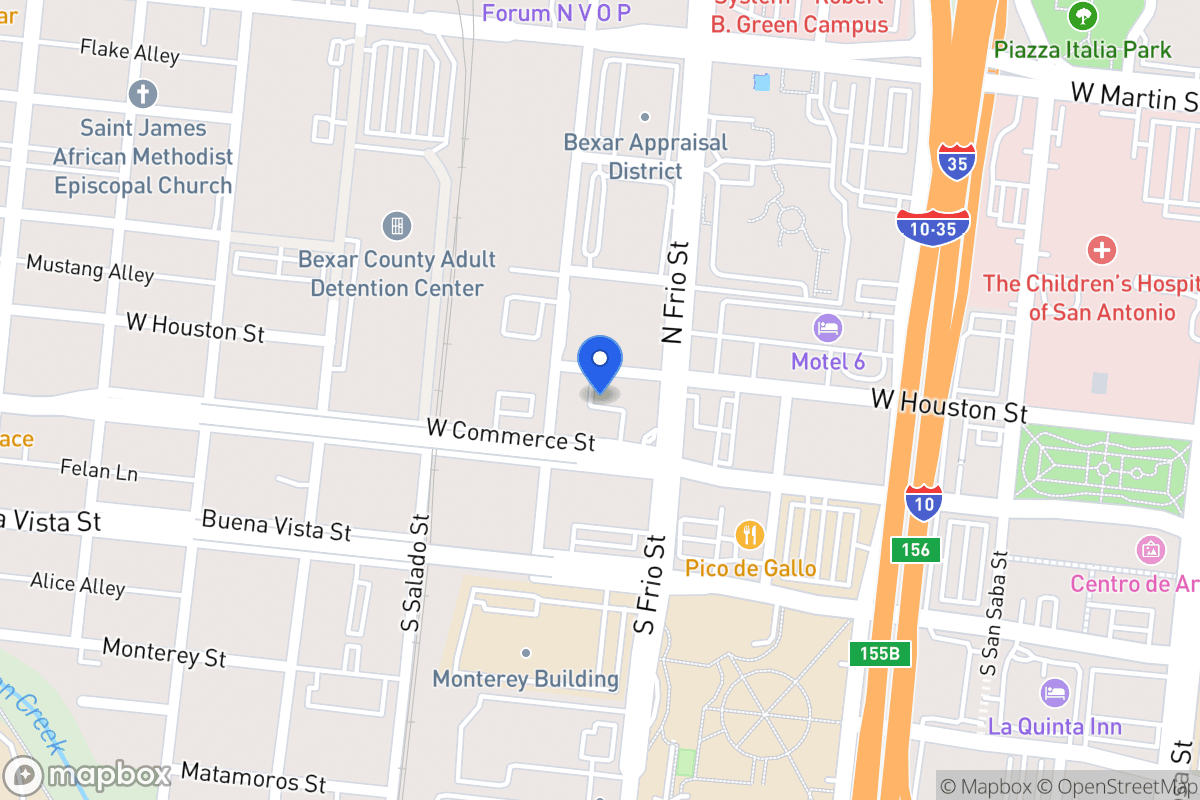 Map of 118 N Medina St