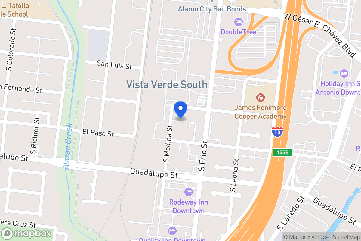 Map of 710 S Medina St