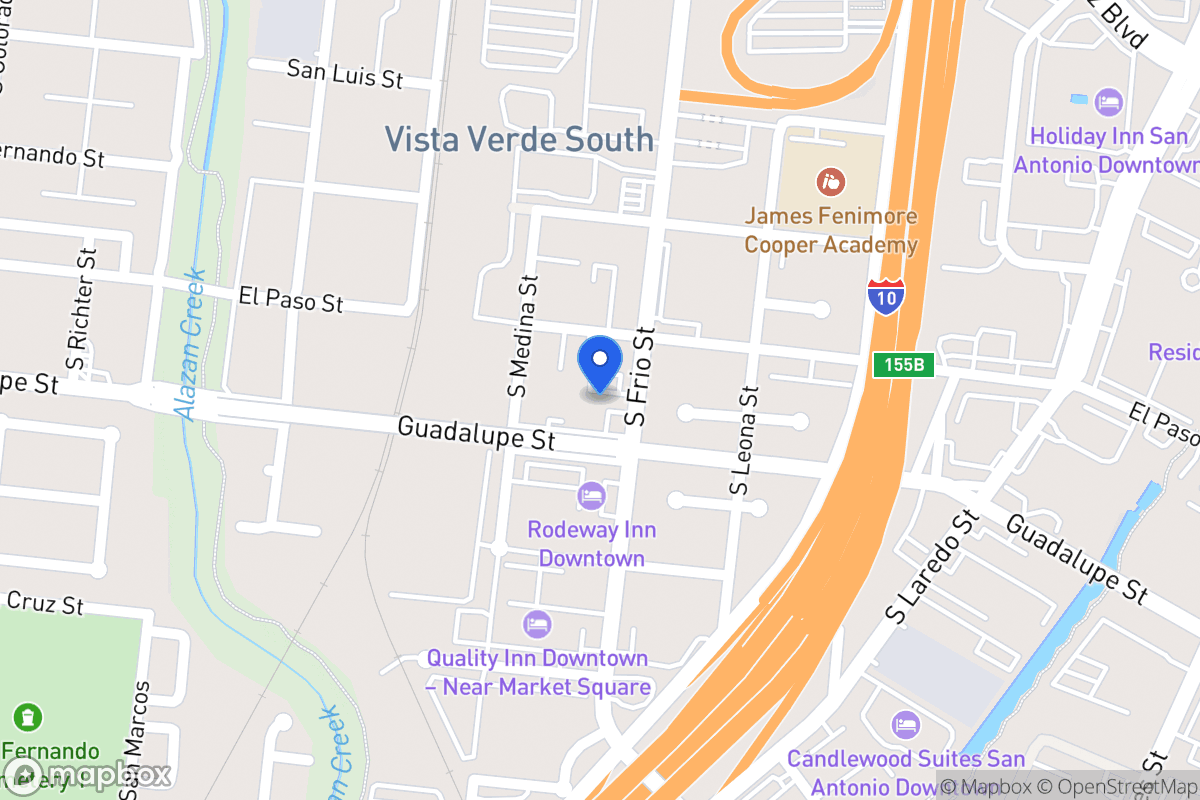 Map of 511  Guadalupe St