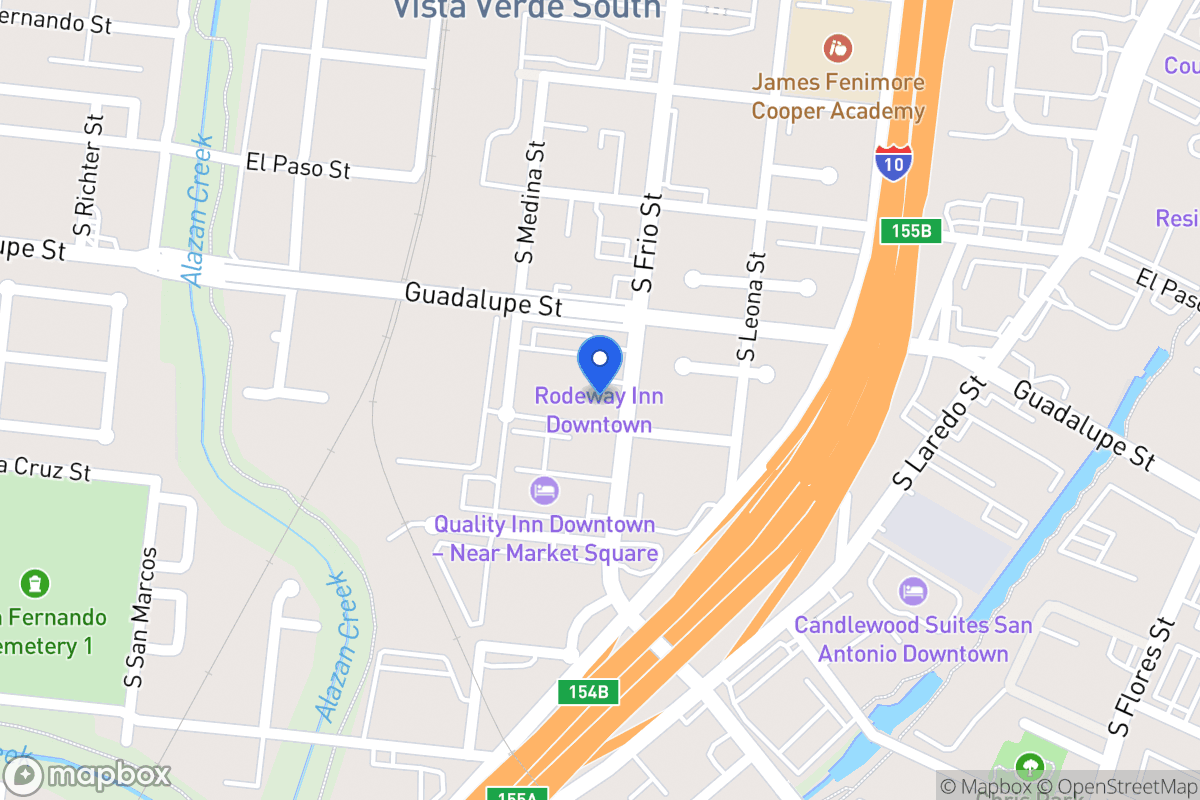 Map of 921 S Frio St