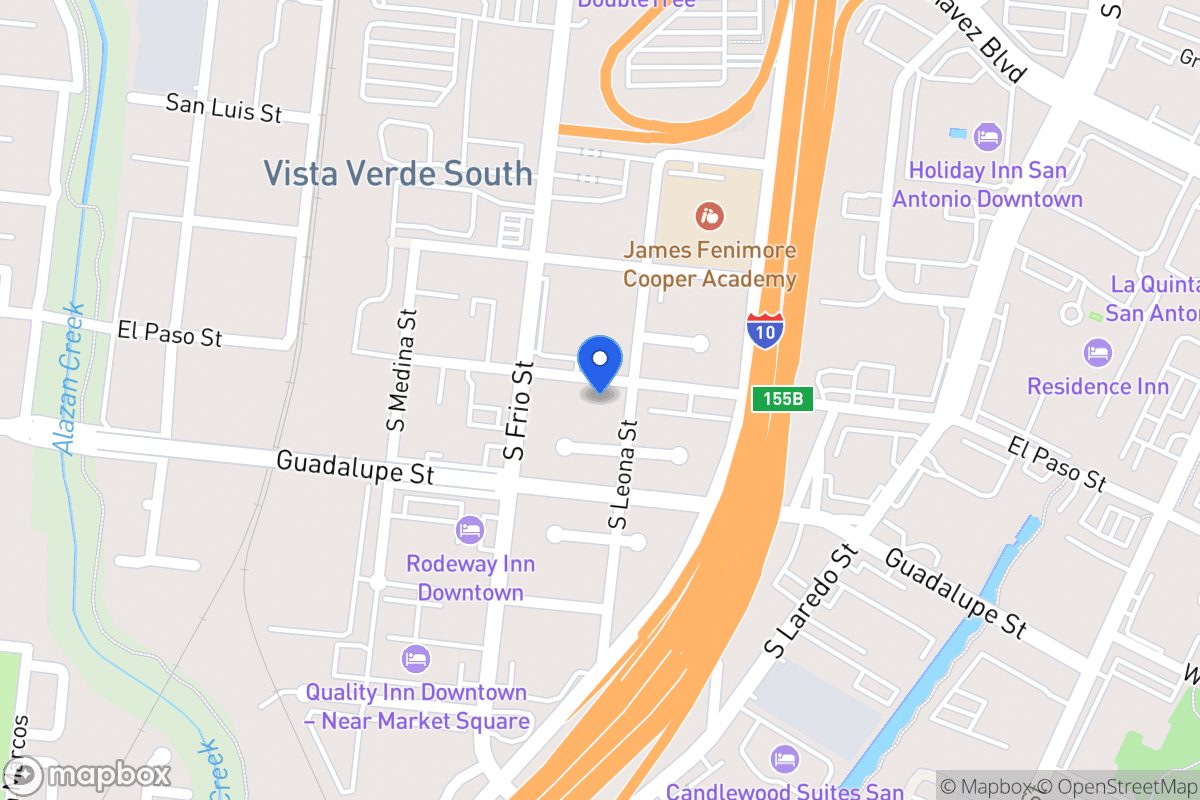 Map of 406  El Paso St