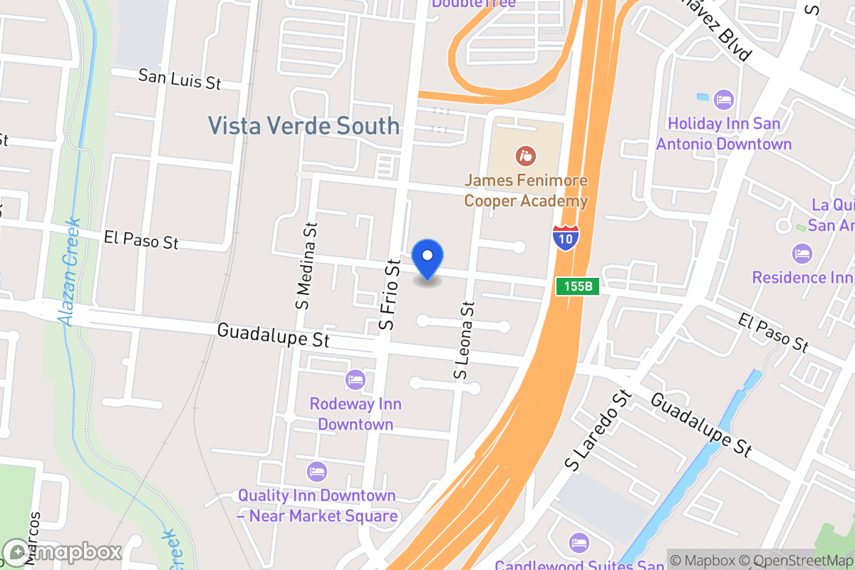 Map of 414  El Paso St