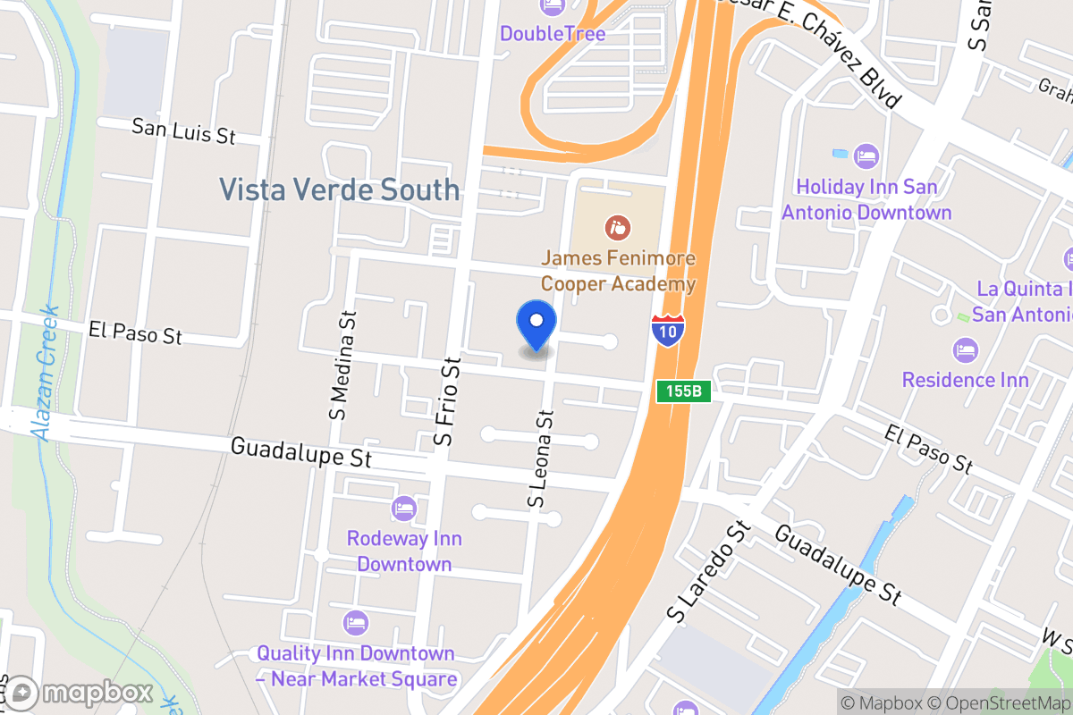 Map of 403  El Paso St
