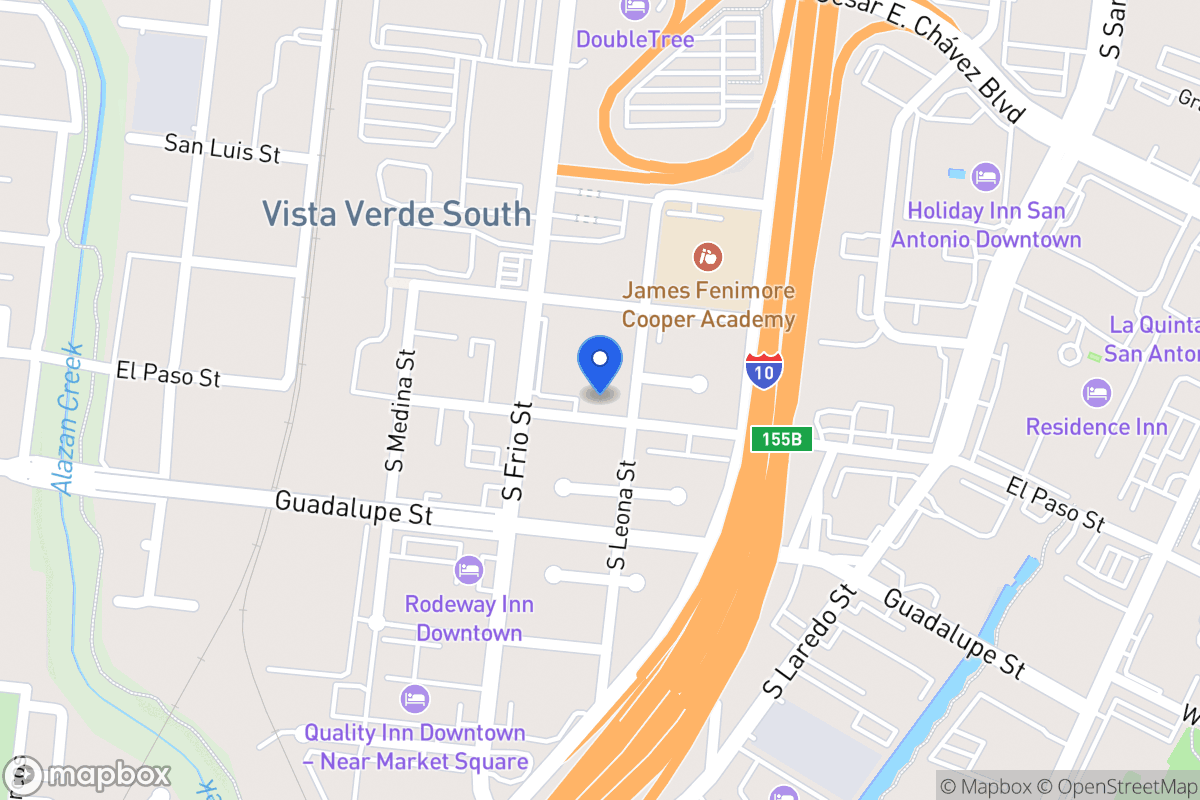 Map of 407  El Paso St