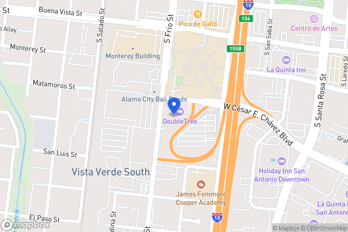 Map of 502 W Cesar E Chavez Blvd