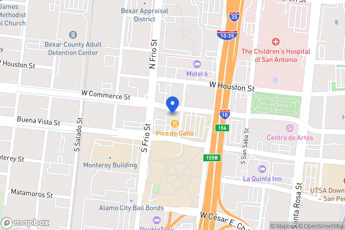 Map of 816 W Commerce St