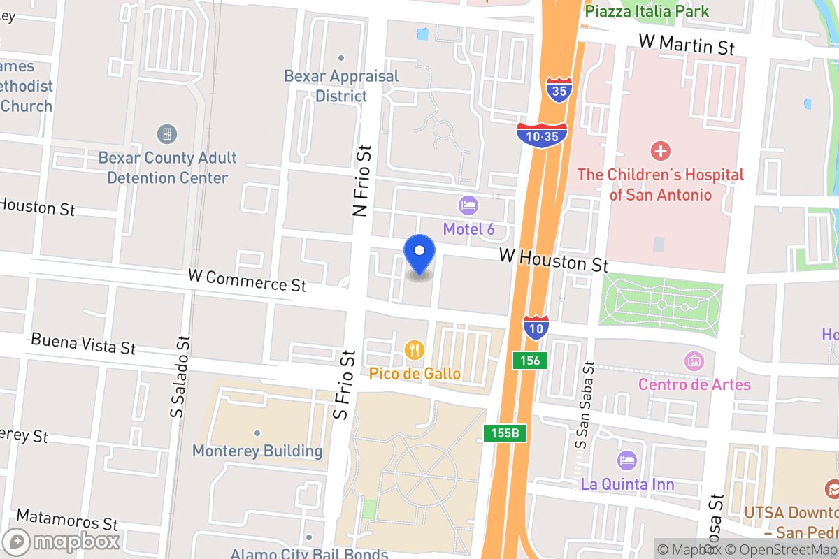 Map of 803 W Commerce St