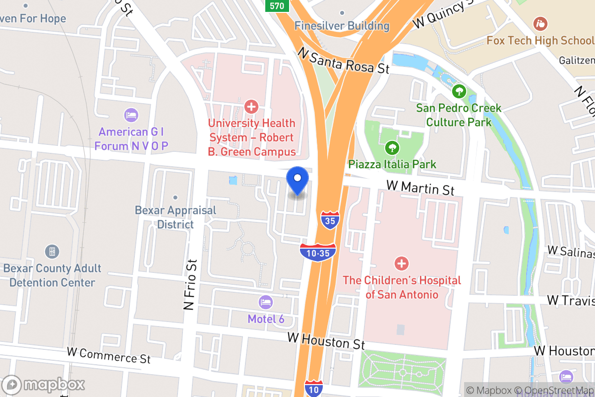 Map of 902 W Martin St