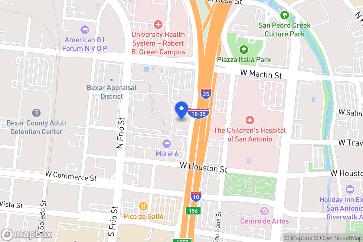 Map of 233 N Pecos La Trinidad