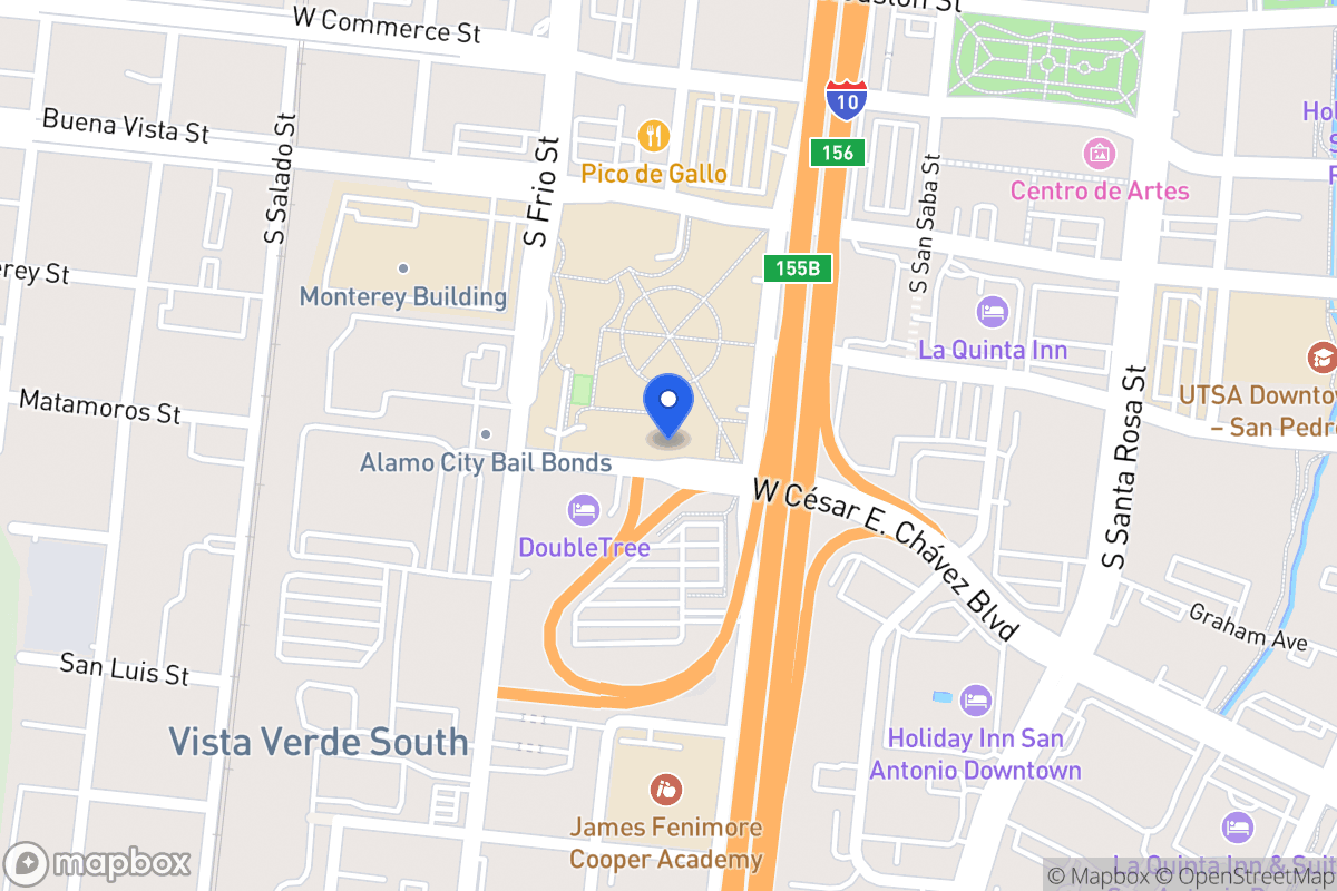 Map of 501 W Cesar E Chavez Blvd