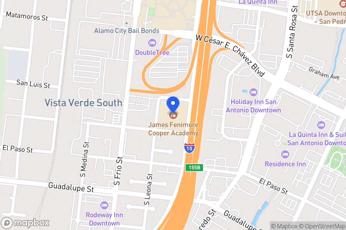 Map of 623 S Pecos La Trinidad