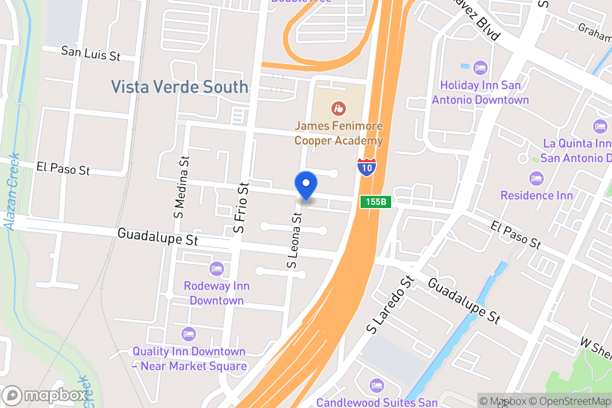 Map of 322  El Paso St