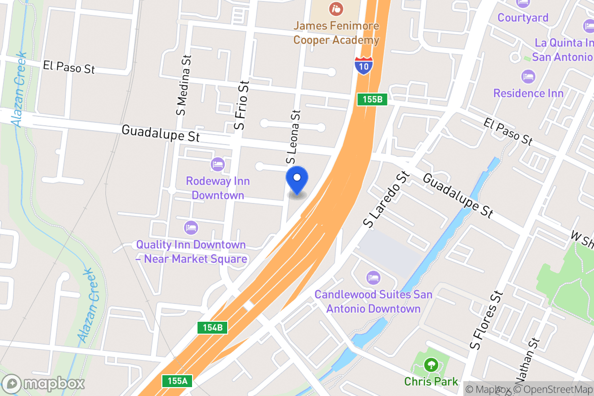 Map of 922 S Leona St
