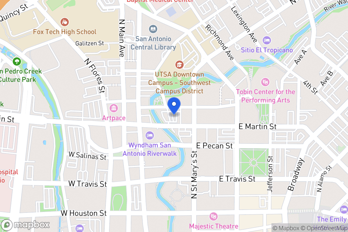 Map of 119 E Martin St