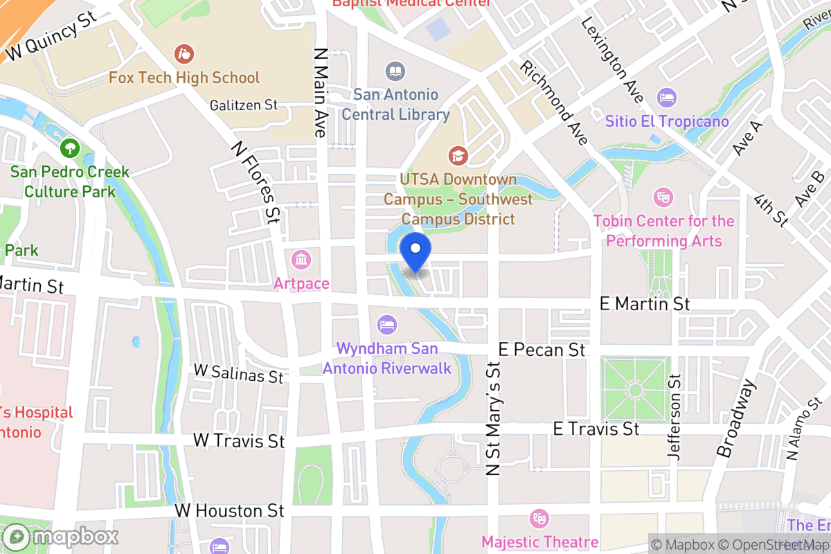 Map of 115 E Martin St