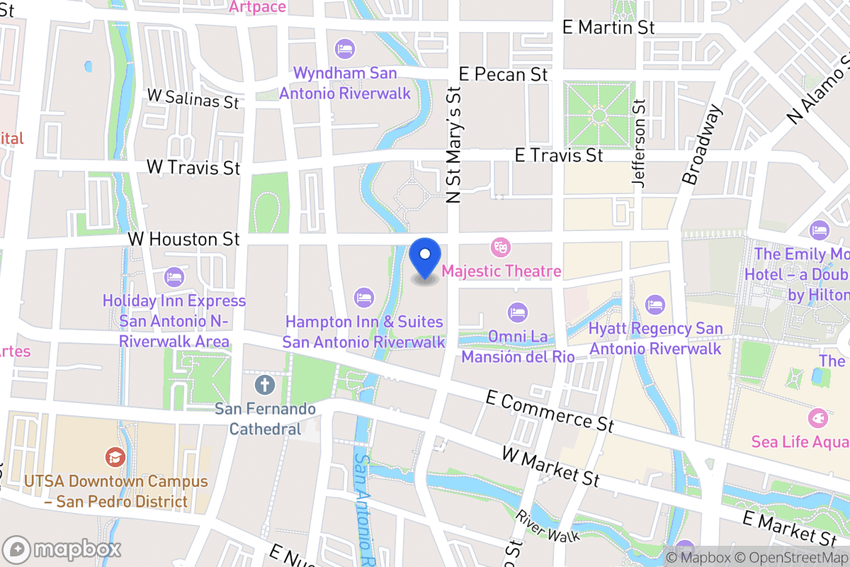 Map of 217 N Saint Marys St