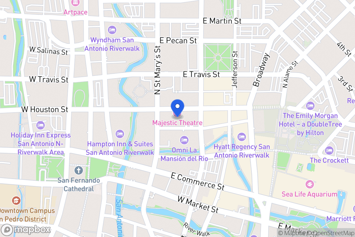 Map of 216 E Houston St