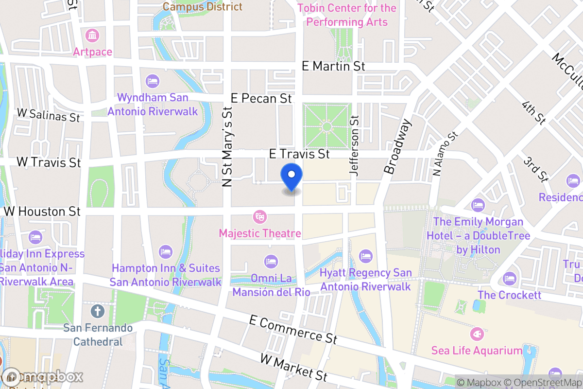Map of 603  Navarro St