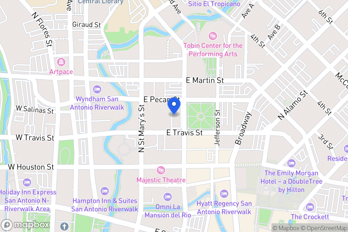 Map of 711  Navarro St