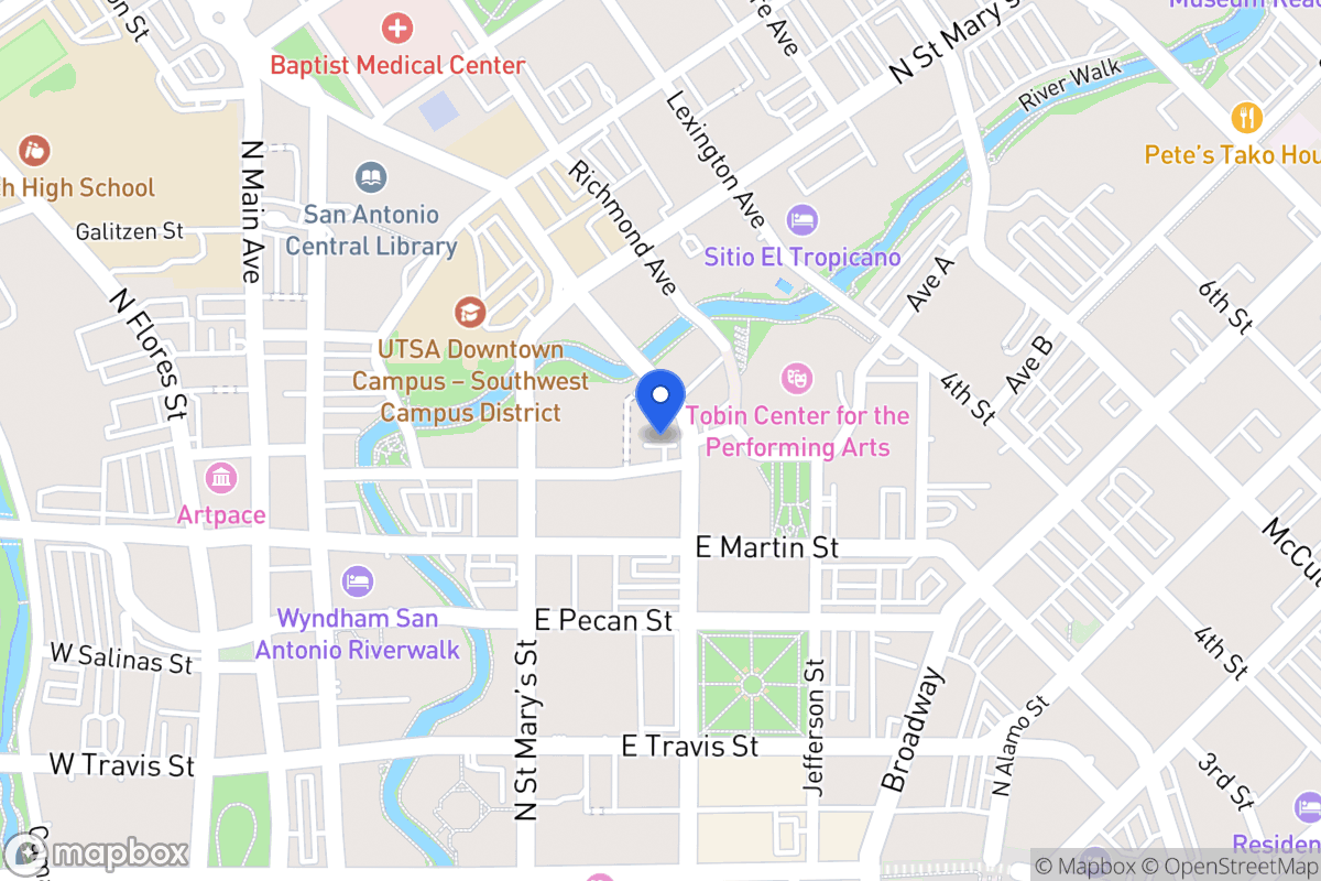 Map of 333  Convent St