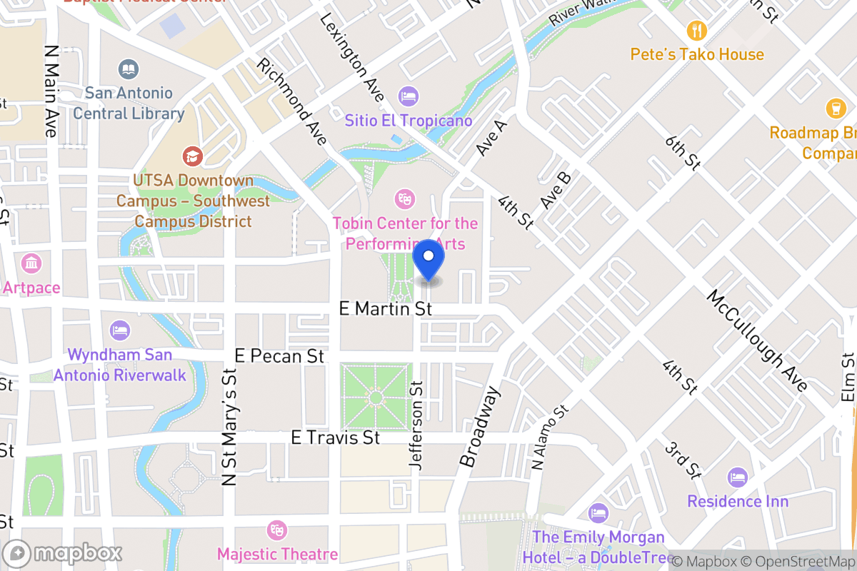 Map of 403 E Martin St