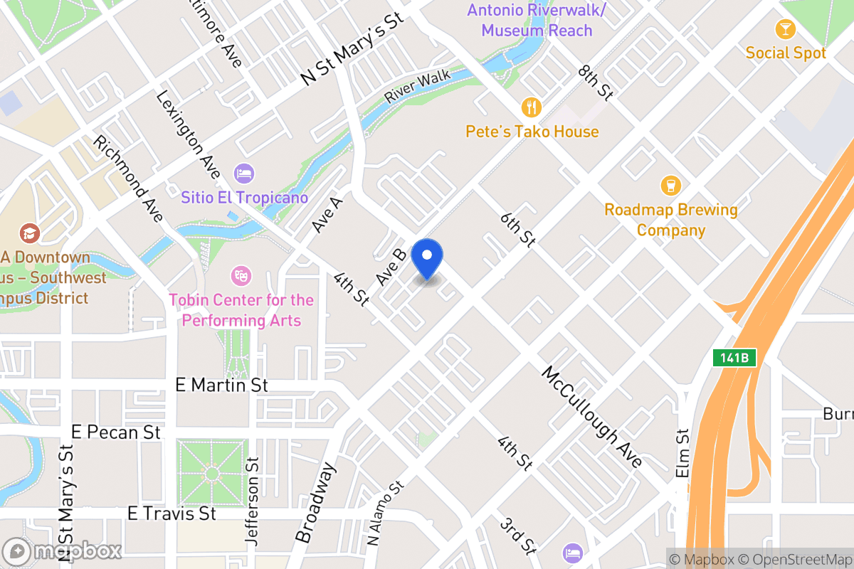 Map of 423  Broadway St