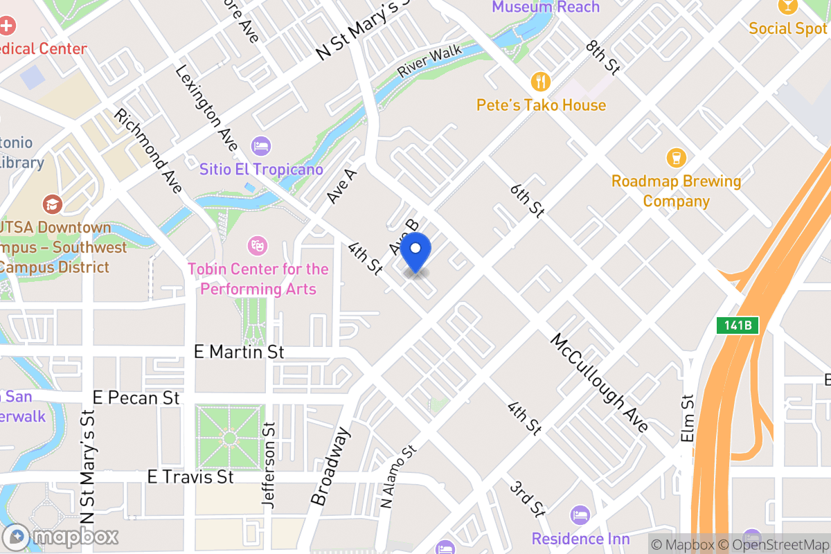Map of 405  Broadway St