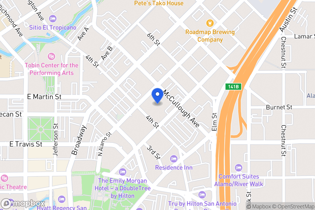 Map of 404 N Alamo St