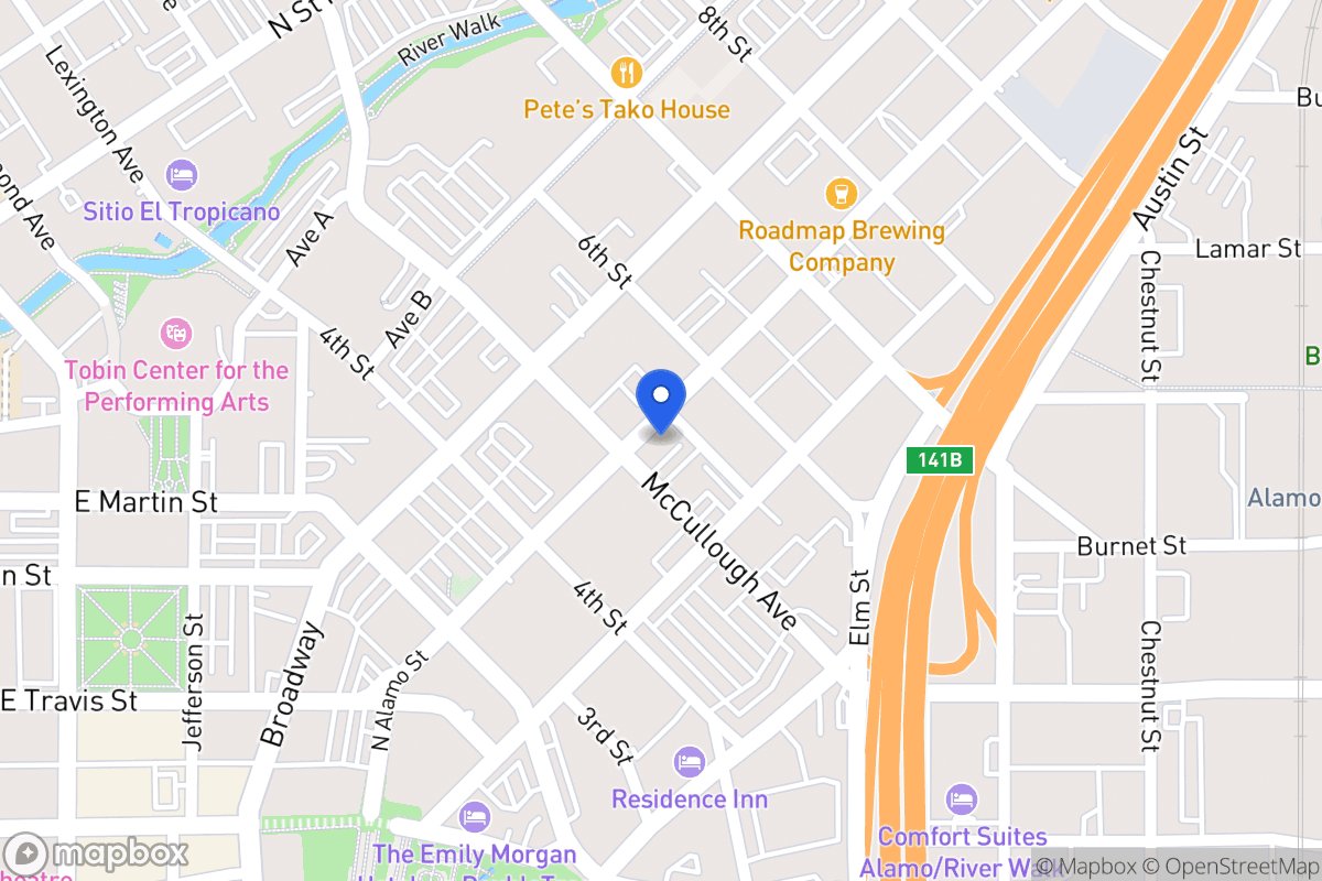 Map of 500 N Alamo St