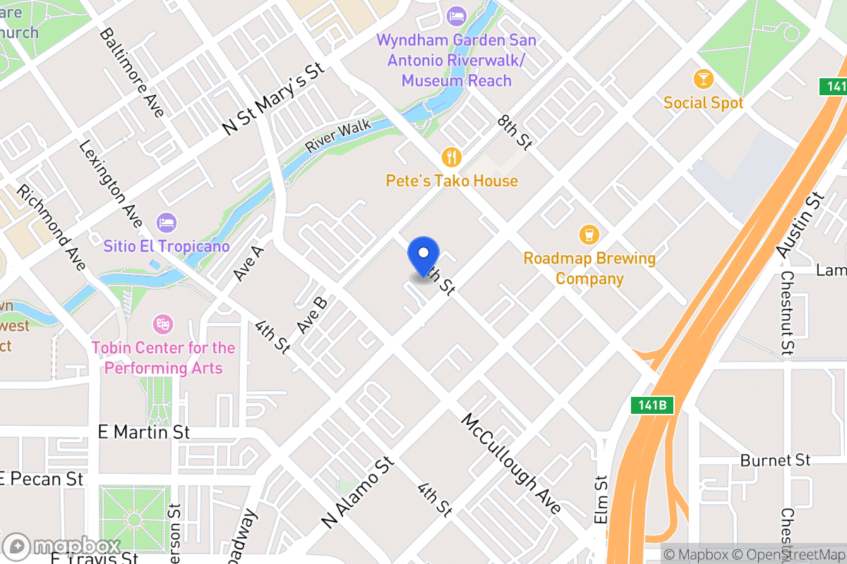 Map of 521  Broadway St