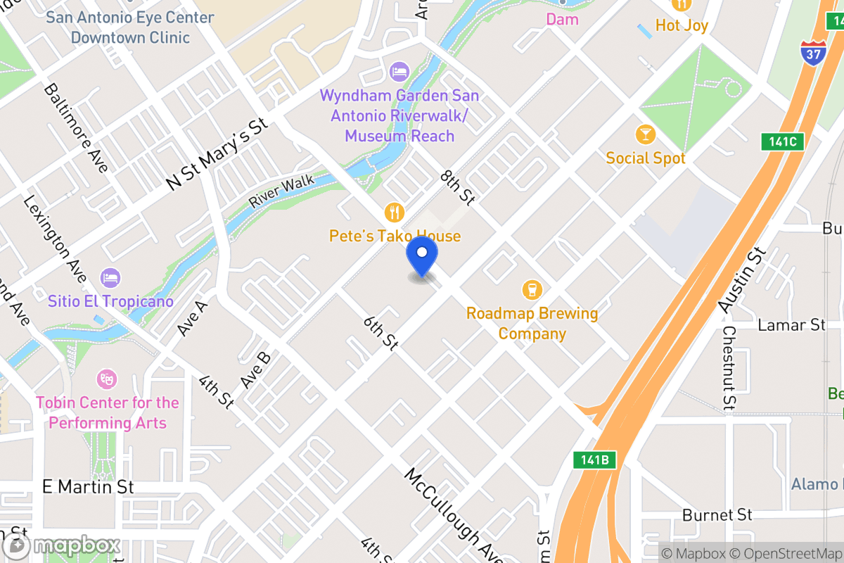 Map of 623  Broadway St