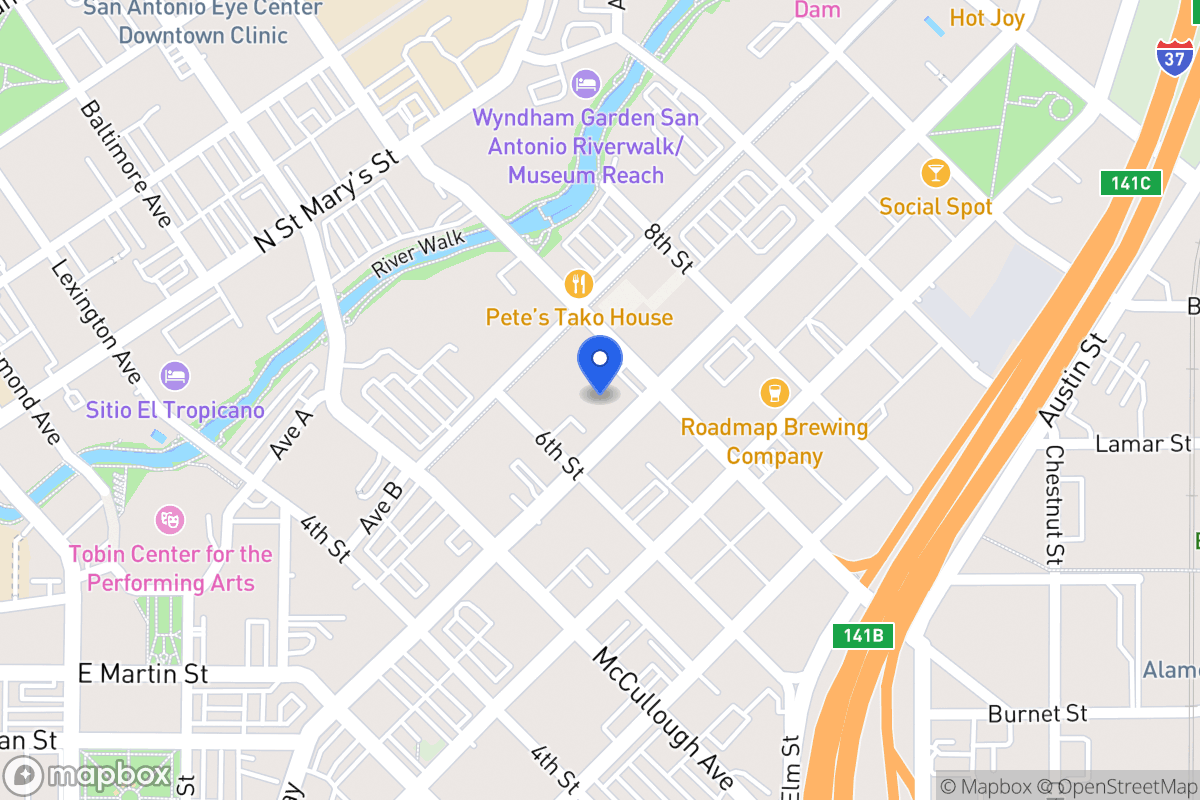 Map of 615  Broadway St