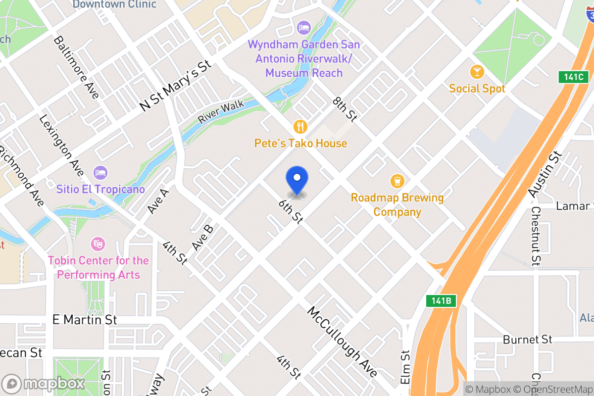 Map of 605  Broadway St