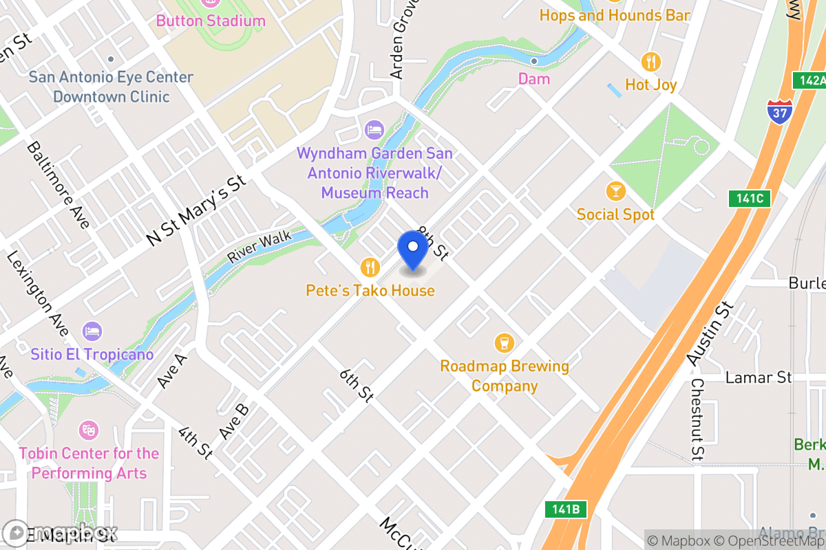 Map of 414  Brooklyn Ave