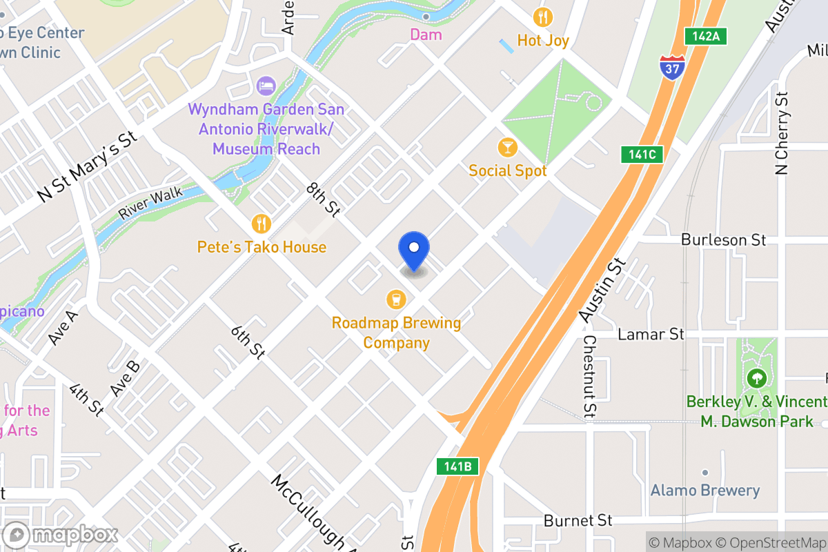 Map of 801 N Alamo St