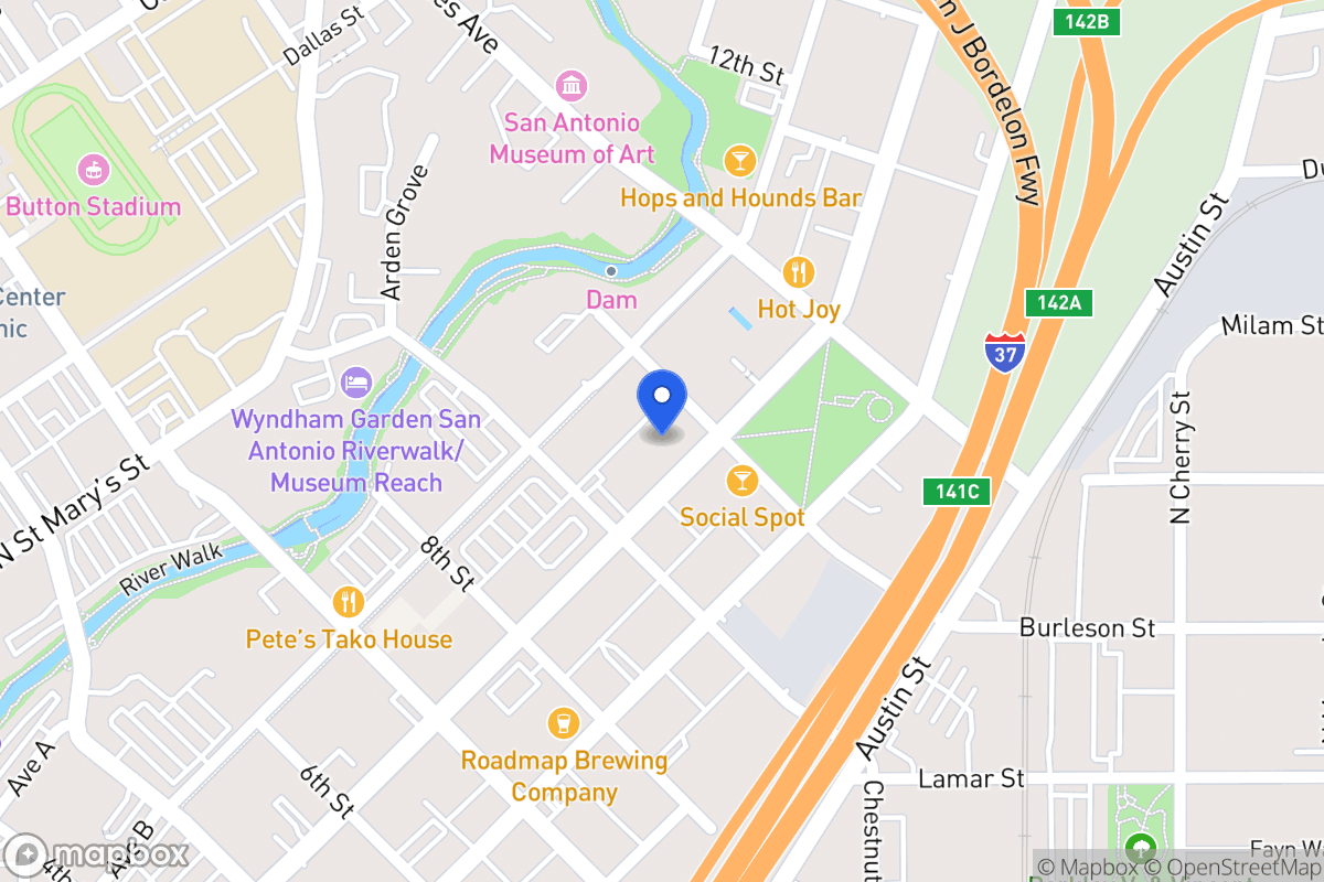 Map of 931  Broadway St