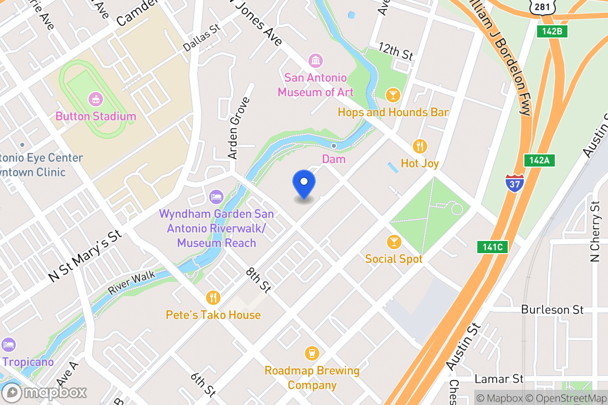Map of 905  Avenue B