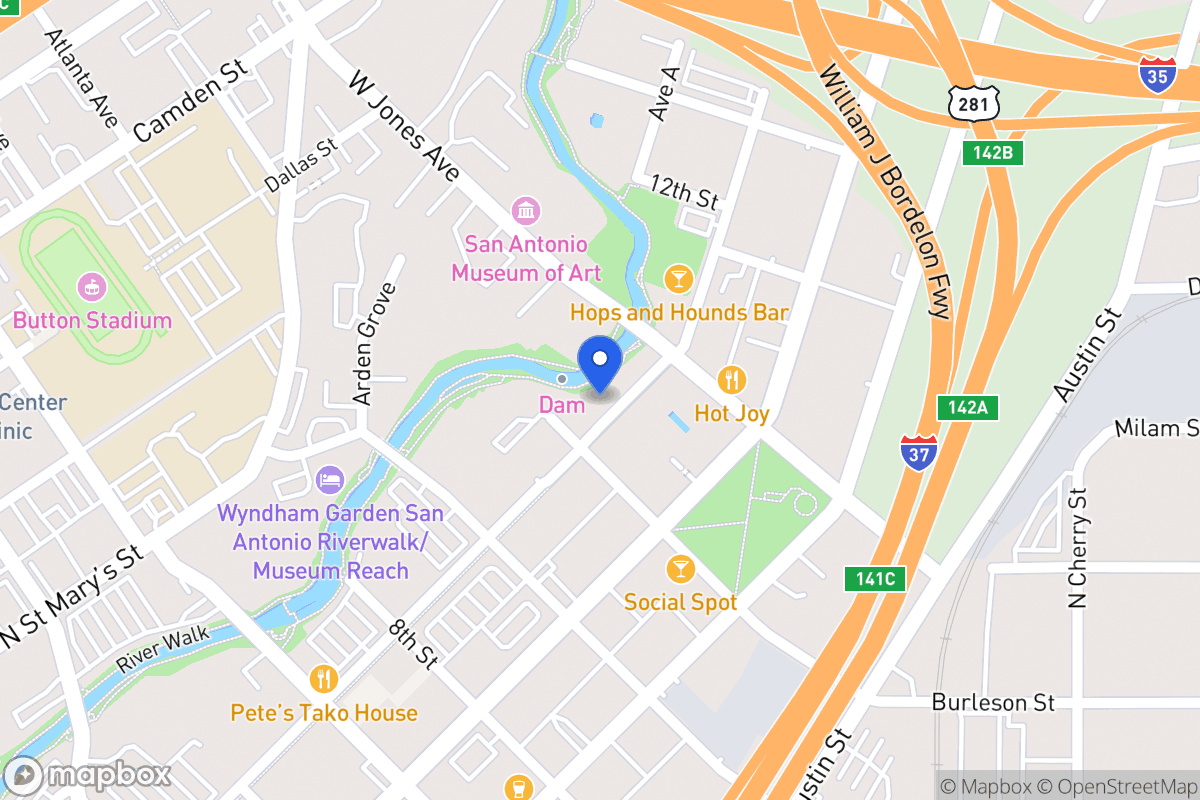 Map of 1011  Avenue B