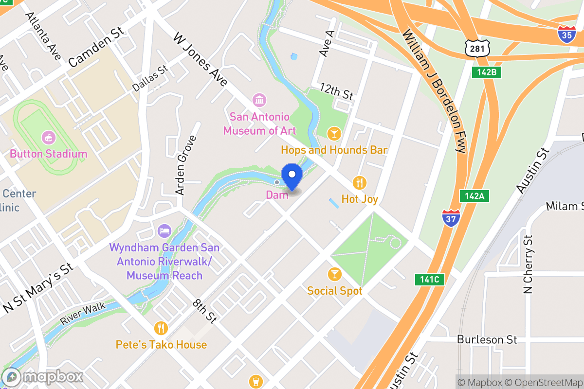 Map of 1007  Avenue B