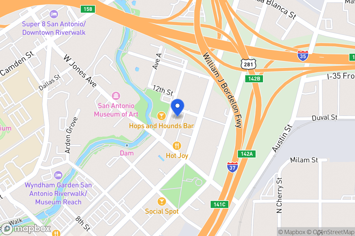 Map of 1120  Avenue B