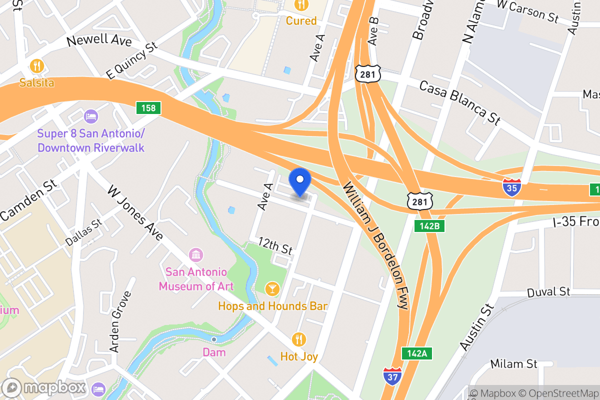 Map of 1303  Avenue B