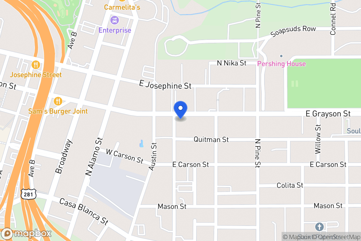 Map of 702 E Grayson St