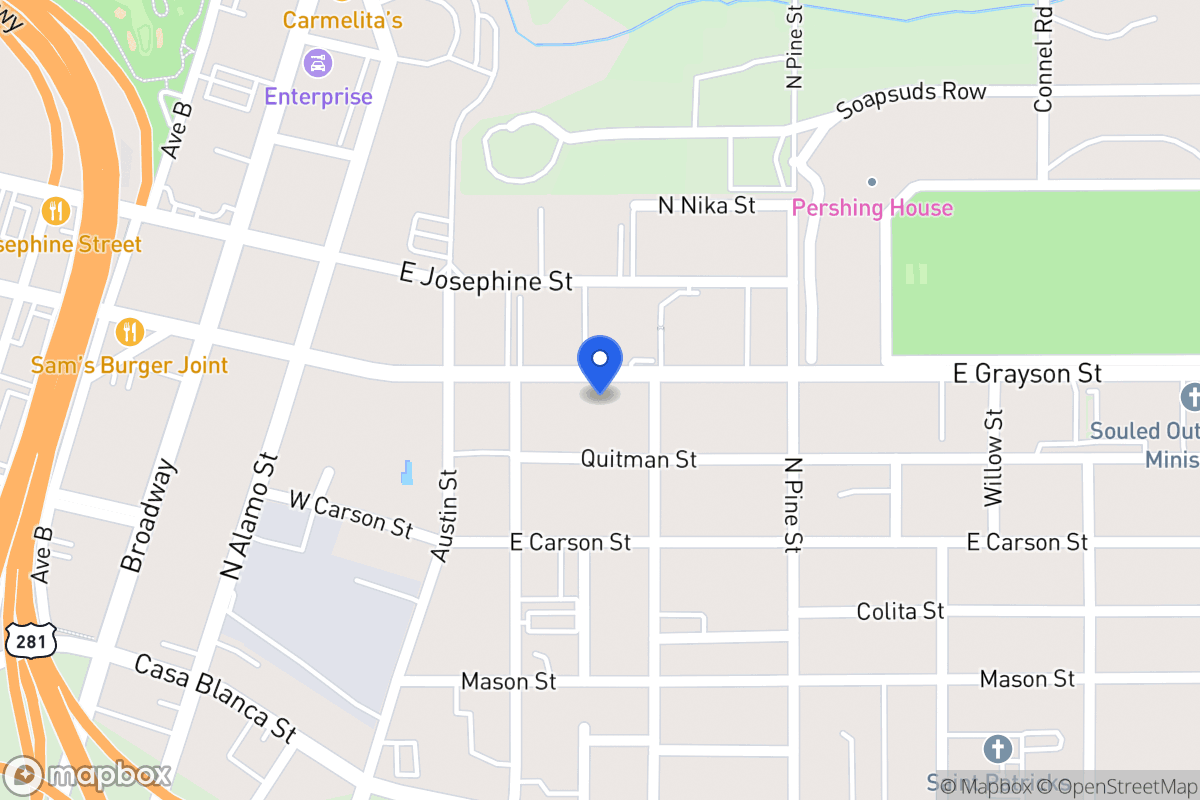 Map of 722 E Grayson St