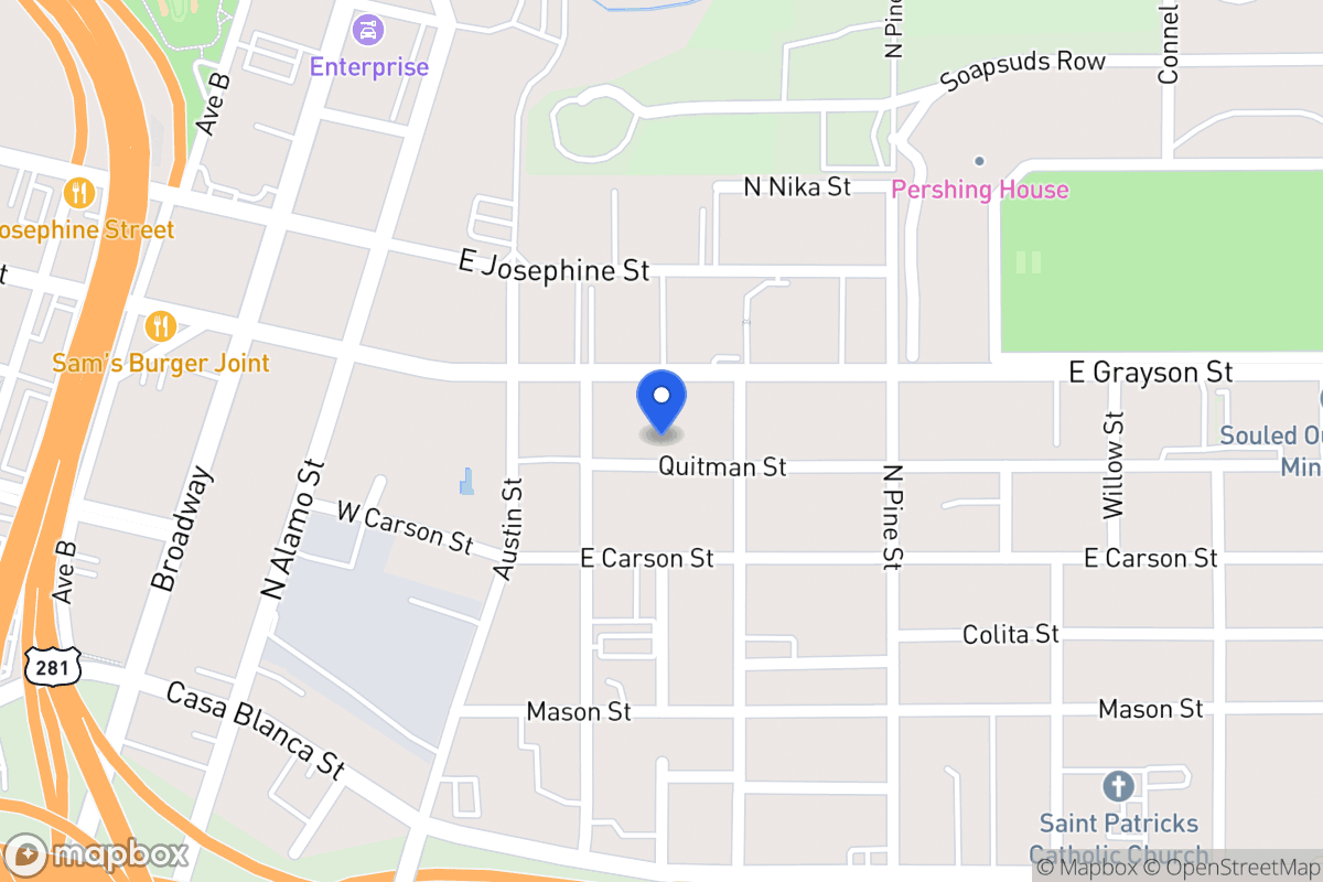 Map of 215  Quitman St