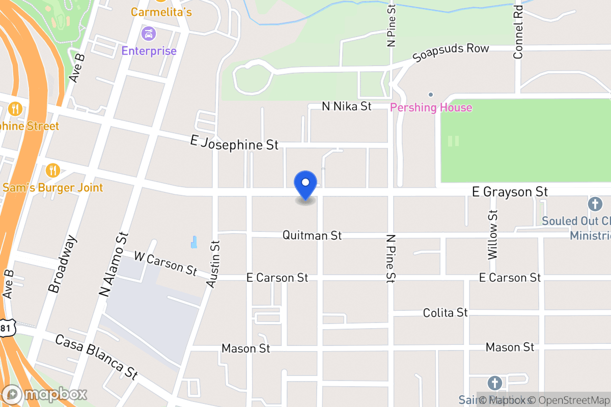 Map of 724 E Grayson St